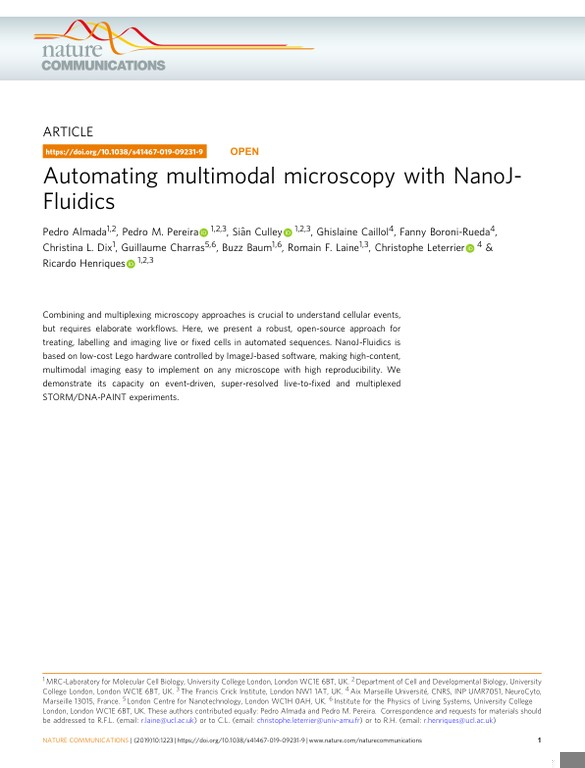 Automating multimodal microscopy with NanoJ-Fluidics