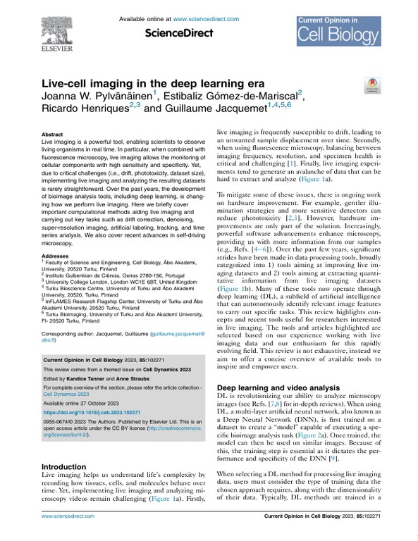 Live-cell imaging in the deep learning era