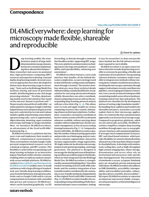 DL4MicEverywhere - deep learning for microscopy made flexible, shareable and reproducible