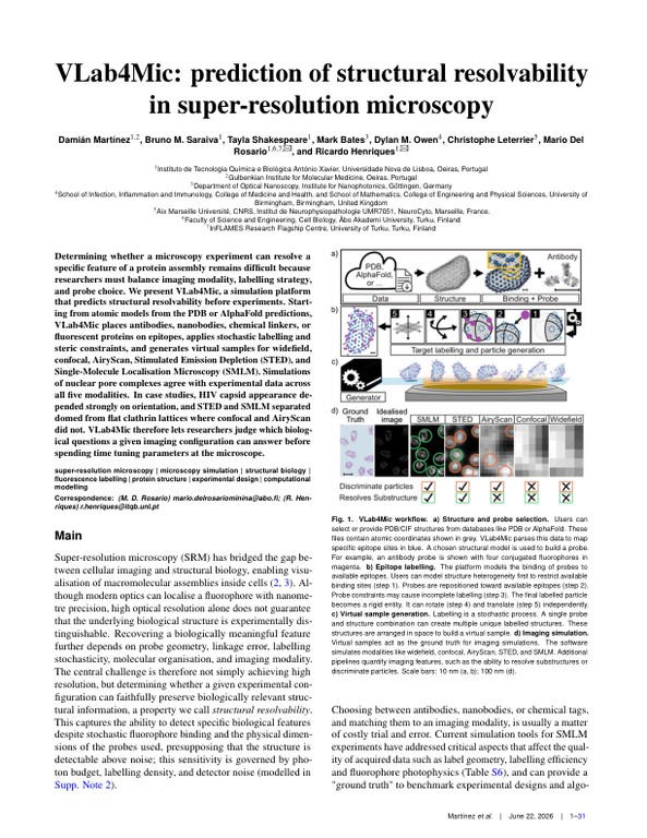 VLab4Mic: prediction of structural resolvability in super-resolution microscopy